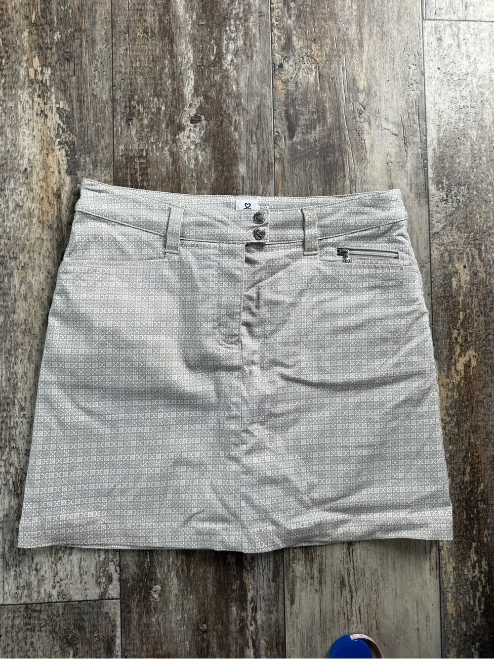 2 for $30 sale: Daily Sports Khaki tan zip up prizzie golf skirt with shorts - 8
